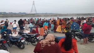 Huge crowd of devotees