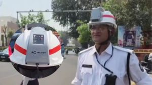 Agra Police AC helmet